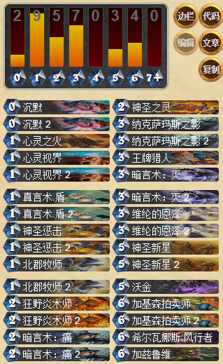 炉石传说外服大神Reyond奇迹牧师卡组分享