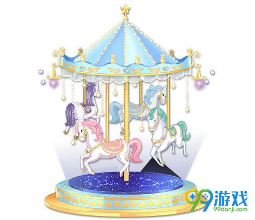 QQ飞车四人座椅旋转木马怎么得 旋转木马外观展示
