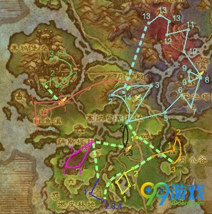 魔兽世界7.0瓦尔莎拉任务路线图 瓦尔莎拉全任务攻略