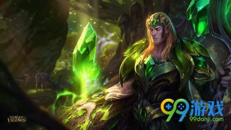 LOL英雄联盟宝石骑士绿宝石光辉皮肤特效