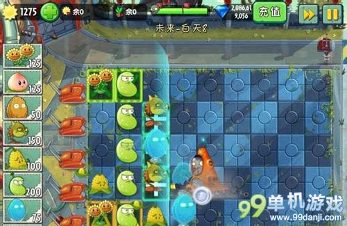 植物大战僵尸2未来世界第8关一阶植物三星攻略