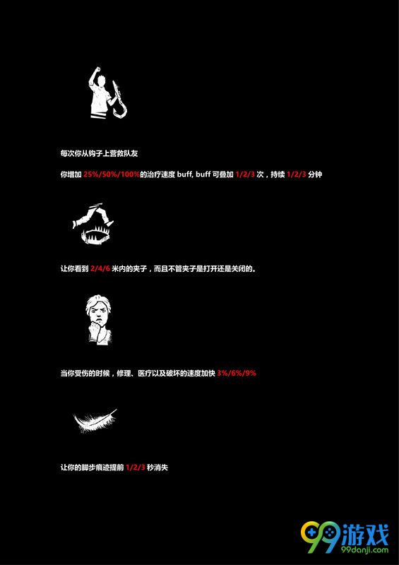黎明杀机幸存者技能怎么用 全技能效果一览