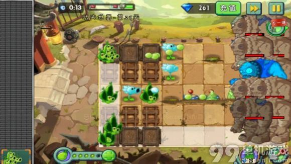 植物大战僵尸2中文版功夫世界第29天技巧攻略