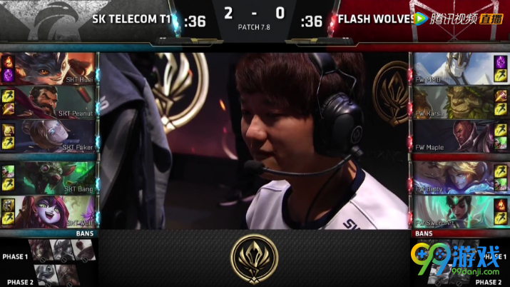 lol季中冠军赛半决赛SKT3：0拿下FW FW抗韩失败