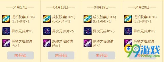 DNF2016.4月7日每日签到活动地址 领黄金品级调整箱