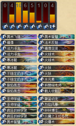 炉石传说月末70%胜率上传说的火妖法师卡组分享