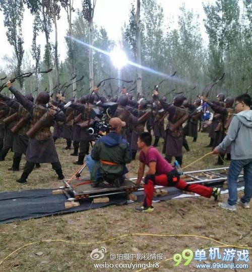 《盗墓笔记》拍摄现场照 鲁殇王阴兵军团现身