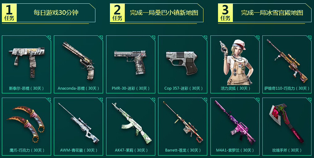 CF3月版本活动骑士之光网址 每日上线送礼包永久帽子