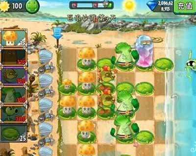 植物大战僵尸2中文版巨浪沙滩第7关图文攻略
