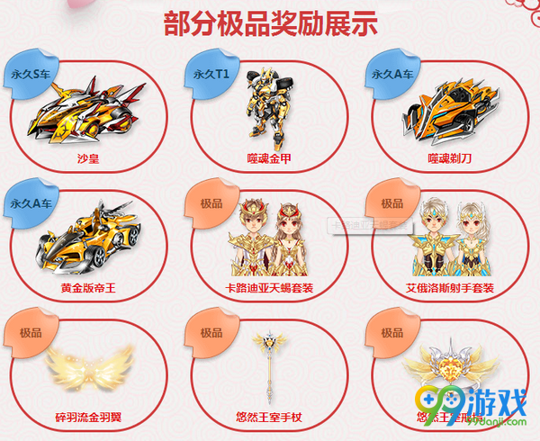 QQ飞车购福禄寿送永久S车沙皇活动地址详情