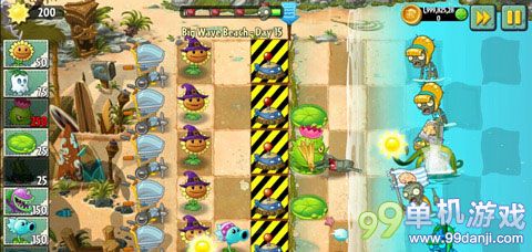 植物大战僵尸2海滩世界第15关图文过关攻略