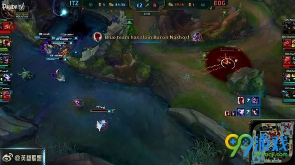 LOLS6小组赛第一轮第四场ITZ VS EDG文字战报