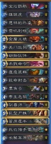 炉石传说冰封王座中速dk猎卡组分享 中速dk猎卡组解析