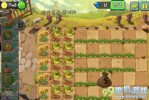 植物大战僵尸2功夫世界第16关基础植物通关攻略