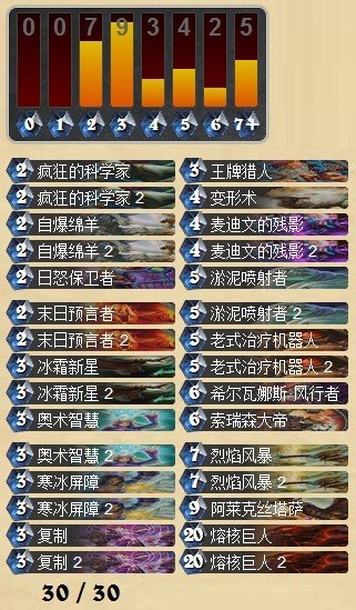 炉石传说当前天梯环境下的冰法卡组分享