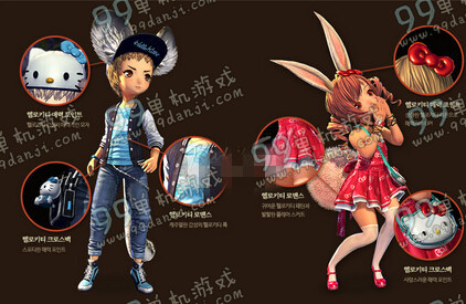 剑灵国服hellokitty时装全种族外观展示 国服hellokitty时装多少钱