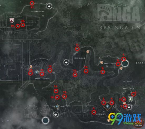 命运2各星球区域宝箱和沦陷区在哪 全星球区域宝箱及沦陷区位置一览