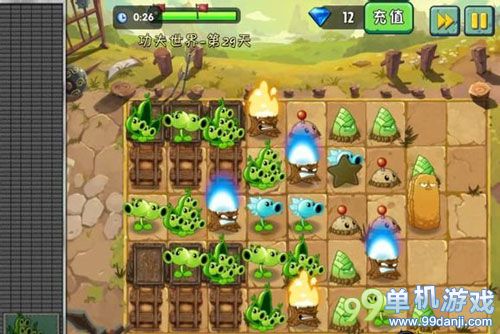 植物大战僵尸2功夫世界第29天完美过关攻略