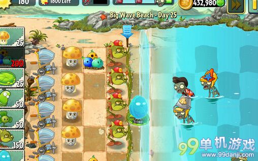 植物大战僵尸2国际版海滩世界第25关图文攻略
