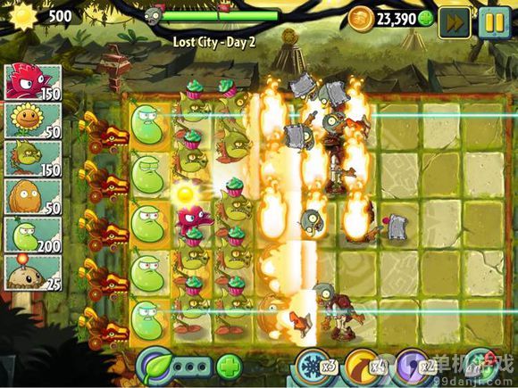 植物大战僵尸2国际版失落之城第2关图文攻略