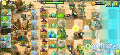 植物大战僵尸2海滩世界第14关图文过关攻略