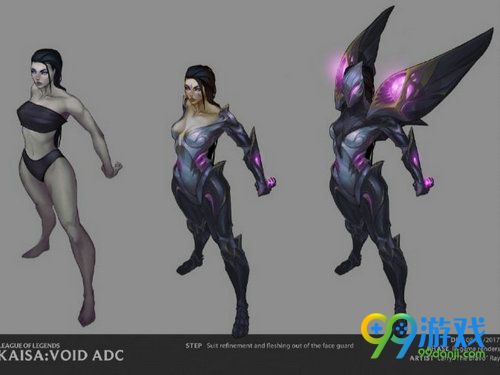 LOL新英雄虚空之女凯莎原画公布 虚空之女凯莎美术设定