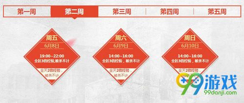 CF6月痛快玩活动网址 周末登录经验翻倍