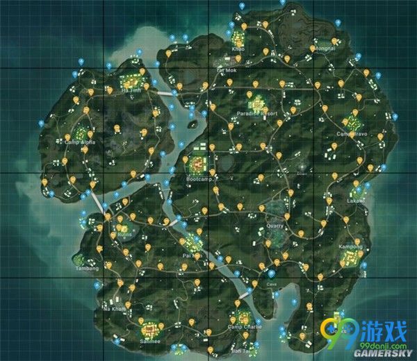 绝地求生4x4地图哪里资源多 绝地求生4x4地图资源分布攻略