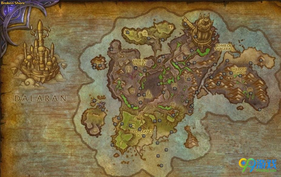 魔兽世界7.2隐藏的虫语者箱子刷新位置图 