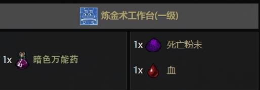 守墓人炼金配方大全 守墓人炼金合成表一览