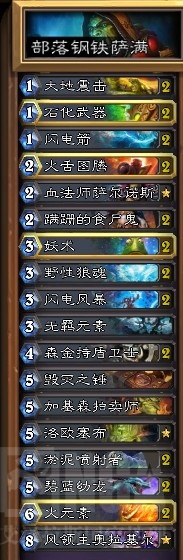 炉石传说部落钢铁城墙萨卡组分享 萨满攻略