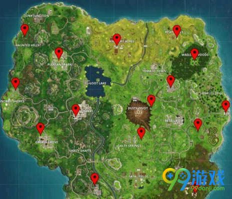 堡垒之夜FORTNITE字母在哪找 第四赛季第一周字母任务