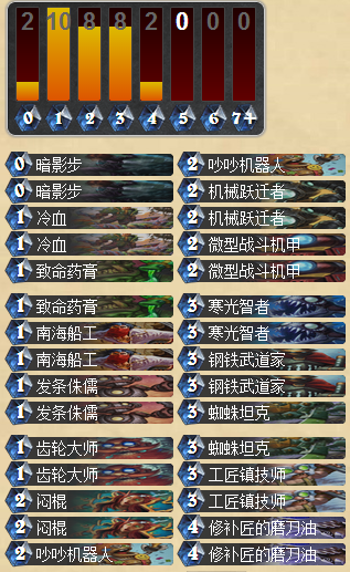 炉石传说平民卡组分享 4蓝卡的极限爆发机械贼