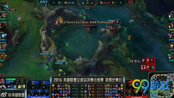 lol2016全球总决赛10月3日ANX vs G2 文字战报 1:0