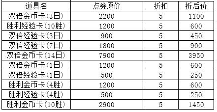 LOL加成道具限时五折活动 LOL加成道具半价活动购买地址