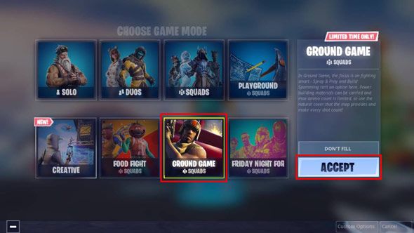 堡垒之夜新模式Ground Game哪里可以玩 堡垒之夜Ground Game模式玩法分享