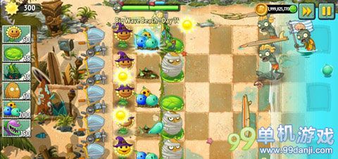 植物大战僵尸2海滩世界第14关图文过关攻略