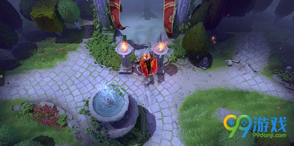 dota2ti6小红本不朽庭院地图永久怎么得 外观欣赏