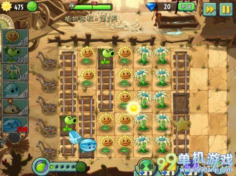 植物大战僵尸2狂野西部植物危机第3天图文攻略