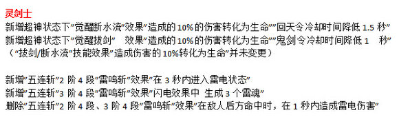 剑灵8月16日8月新版本花与魔全职业技能改动汇总