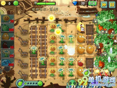 植物大战僵尸2中文版狂野西部植物危机第2关图文攻略