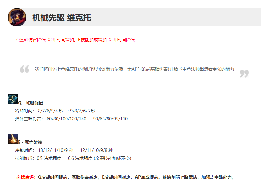 英雄联盟12月11日版本更新英雄调整了什么 lol8.24版本英雄改动详情