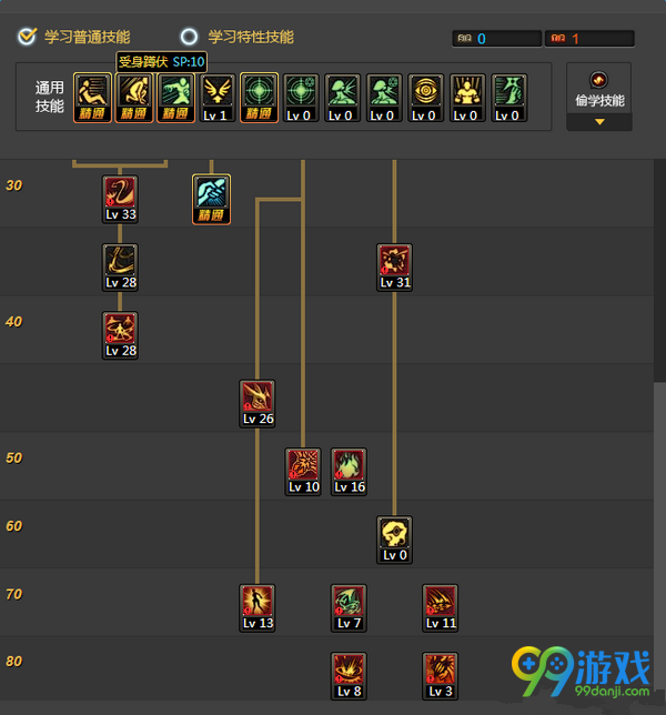 dnf剑魔90版本加点图 DNF剑魔2017年90刷图加点分享
