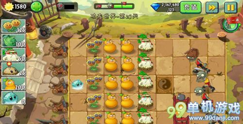 植物大战僵尸2功夫世界第23关10秒杀20个僵尸攻略