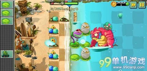 植物大战僵尸2国际版海滩世界第16关图文攻略
