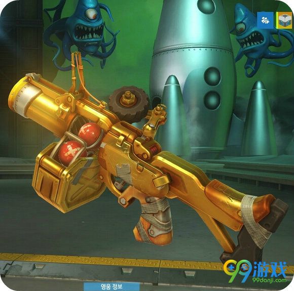 守望先锋狂鼠黄金武器外观 狂鼠黄金武器好看吗