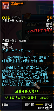 DNF国服90级传说防具属性展示 布/皮/轻/重/板甲汇总