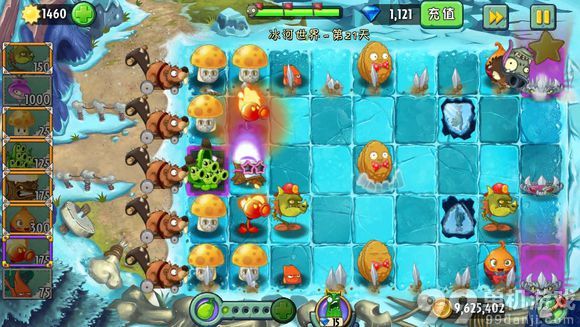 植物大战僵尸2中文版冰河世界第21天三星过关攻略