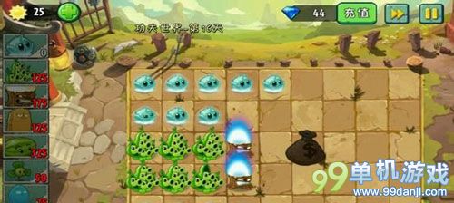 植物大战僵尸2一阶植物通关功夫世界第16关攻略