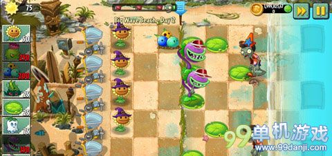 植物大战僵尸2海滩世界第2关过关图文攻略